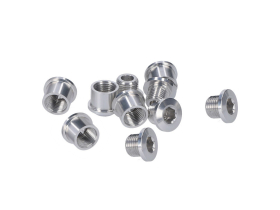 ALUGEAR Chainring Bolts Set 5-Arm Aluminum | 7 mm silver