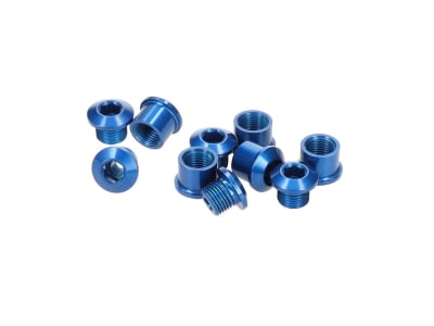 ALUGEAR Kettenblattschrauben Set 5-Arm Aluminium | 7 mm blau