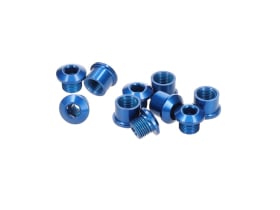 ALUGEAR Kettenblattschrauben Set 5-Arm Aluminium | 7 mm blau