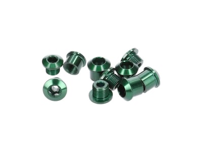 ALUGEAR Chainring Bolts Set 5-Arm Aluminum | 7 mm green