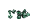 ALUGEAR Chainring Bolts Set 5-Arm Aluminum | 7 mm green