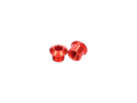 ALUGEAR Kettenblattschrauben Set 5-Arm Aluminium | 5 mm rot