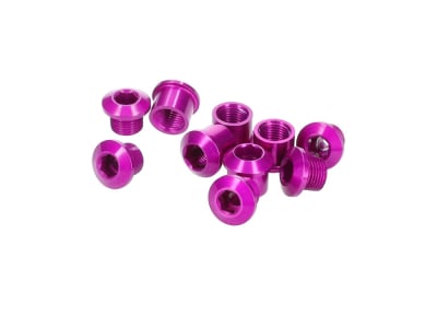 ALUGEAR Chainring Bolts Set 5-Arm Aluminum | 5 mm purple