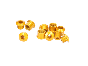 ALUGEAR Kettenblattschrauben Set 5-Arm Aluminium | 5 mm gold