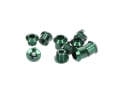 ALUGEAR Chainring Bolts Set 5-Arm Aluminum | 5 mm green