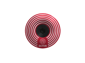 ACROS Ahead Cap Circles Topcap | red