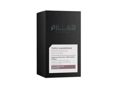PILLAR PERFORMANCE Dietary Supplement Triple Magnesium Professional Recovery Powder Berry Travel Pack | 15x 5g Sachets