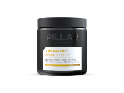 PILLAR PERFORMANCE dietary supplement Ultra Immune C Powder Tropical Flavour | 200g Glass Can