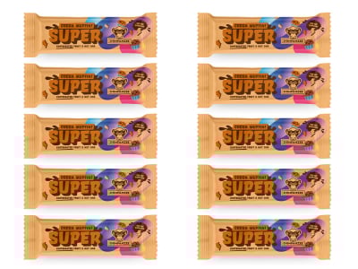 CHIMPANZEE Super Bar Cocoa Muffin + Caffeine 55g | 10 Bars