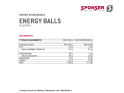 SPONSER Energy Balls Blueberry 45g |18 Bag Box