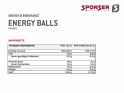 SPONSER Energy Balls Mango | 45g Bag
