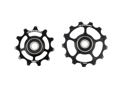 CERAMICSPEED Pulley Wheels Aluminum Coated | 11 & 13 Teeth for Shimano GRX 2x12-speed | black