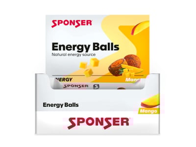 SPONSER Energy Balls Mango 45g | 18 Beutel Box
