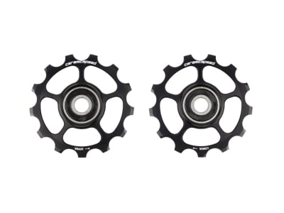 CERAMICSPEED Pulley Wheels Aluminum Coated | 13 Teeth for Shimano GRX 1x12-speed | black