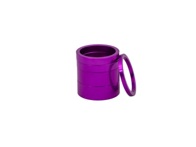 CHRIS KING Spacer Set 2 Aluminium | 1 1/8" | 3D purple