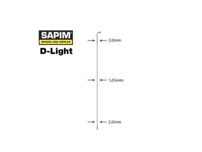 SAPIM Spoke D-Light silver | 274 mm