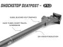REDSHIFT Sattelstütze ShockStop Pro Race Suspension Seatpost | 27,2 mm 350 mm