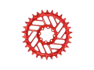 ALUGEAR Kettenblatt rund Beach Ball Direct Mount | 1-fach Narrow Wide SRAM MTB 8-Loch Transmission | BOOST | rot | 30 Zähne