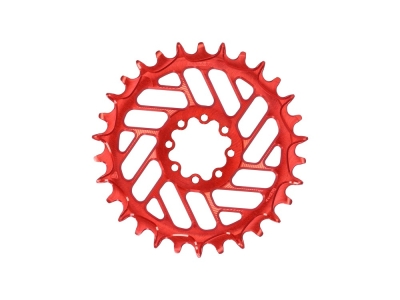 ALUGEAR Kettenblatt rund Beach Ball Direct Mount | 1-fach Narrow Wide SRAM MTB 8-Loch Transmission | BOOST | rot | 36 Zähne