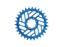 ALUGEAR Kettenblatt rund Beach Ball Direct Mount | 1-fach Narrow Wide SRAM MTB 8-Loch Transmission | BOOST | blau | 30 Zähne