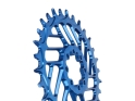 ALUGEAR Kettenblatt rund Beach Ball Direct Mount | 1-fach Narrow Wide SRAM MTB 8-Loch Transmission | BOOST | blau | 36 Zähne