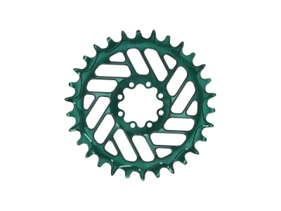 ALUGEAR Kettenblatt rund Beach Ball Direct Mount | 1-fach Narrow Wide SRAM MTB 8-Loch Transmission | BOOST | grün | 28 Zähne