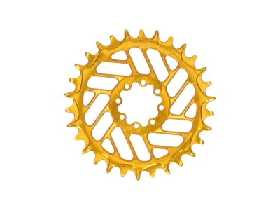 ALUGEAR Kettenblatt rund Beach Ball Direct Mount | 1-fach Narrow Wide SRAM MTB 8-Loch Transmission | BOOST | gold | 26 Zähne