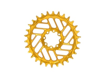 ALUGEAR Kettenblatt rund Beach Ball Direct Mount | 1-fach Narrow Wide SRAM MTB 8-Loch Transmission | BOOST | gold | 38 Zähne