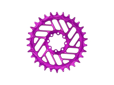ALUGEAR Chainring round Beach Ball Direct Mount | 1-speed Narrow Wide SRAM MTB 8-bolt Transmission | BOOST | purple | 38 teeth