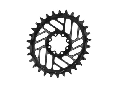 ALUGEAR Kettenblatt oval Beach Ball Direct Mount | 1-fach Narrow Wide SRAM MTB 8-Loch Transmission | BOOST | schwarz | 30 Zähne