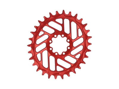 ALUGEAR Chainring oval Beach Ball Direct Mount | 1-speed Narrow Wide SRAM MTB 8-bolt Transmission | BOOST | red | 32 teeth