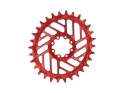 ALUGEAR Chainring oval Beach Ball Direct Mount | 1-speed Narrow Wide SRAM MTB 8-bolt Transmission | BOOST | red | 34 teeth