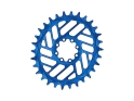 ALUGEAR Chainring oval Beach Ball Direct Mount | 1-speed Narrow Wide SRAM MTB 8-bolt Transmission | BOOST | blue | 30 teeth