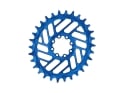 ALUGEAR Chainring oval Beach Ball Direct Mount | 1-speed Narrow Wide SRAM MTB 8-bolt Transmission | BOOST | blue | 36 teeth