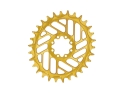 ALUGEAR Chainring oval Beach Ball Direct Mount | 1-speed Narrow Wide SRAM MTB 8-bolt Transmission | BOOST | gold | 36 teeth