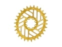 ALUGEAR Chainring oval Beach Ball Direct Mount | 1-speed Narrow Wide SRAM MTB 8-bolt Transmission | BOOST | gold | 38 teeth