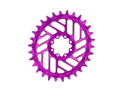 ALUGEAR Chainring oval Beach Ball Direct Mount | 1-speed Narrow Wide SRAM MTB 8-bolt Transmission | BOOST | purple | 30 teeth