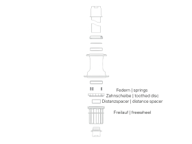 ACROS Freilaufkörper SRAM XD für Acros Nineteen...