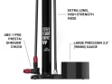 LEZYNE Floor Pump Steel HV Floor Drive | matte grey
