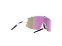 BLIZ Sunglasses Breeze Small Padel Edition Matt White | Brown & Rose / Clear