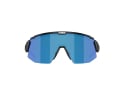 BLIZ Sunglasses Breeze Small Matt Black | Brown & Blue / Orange