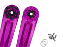 ALUGEAR Crankarms Stellar Al MTB | SRAM 8-hole chainring 28.99 mm SRAM DUB spindle | purple 155 mm