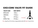 STANS Valve Set Exo-Core 2 Aluminium | black medium | from 17-26 mm rim height