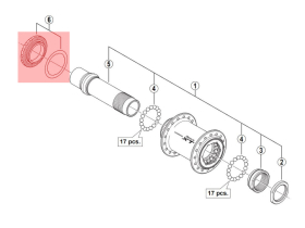 SHIMANO Center Lock Ring HB-M776 für 15 / 20 mm...
