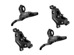 SRAM Scheibenbremse DB6 matt schwarz eloxiert | Set