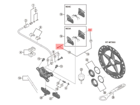 SHIMANO Pad Axle and Snap Retainer for Brake Pad | XTR...