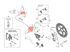 SHIMANO Connection Set for Brake Hose | XTR BR-M9100