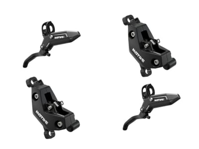 SRAM Disc Brake Motive Bronze stealth | 4 Kolben Diffusion Black Anodized Set