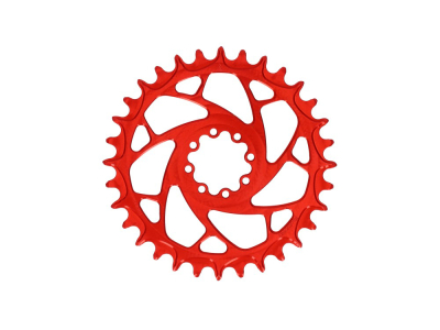 ALUGEAR Kettenblatt rund Elm Direct Mount | 1-fach Narrow Wide SRAM MTB 8-Loch Transmission | SuperBOOST | rot | 28 Zähne