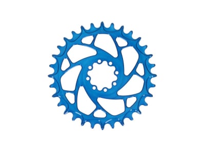 ALUGEAR Chainring round Elm Direct Mount | 1-speed Narrow Wide SRAM MTB 8-bolt Transmission | SuperBOOST | blue